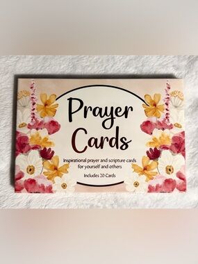 💜 Crown Jewlz Box of 20 Floral Design Prayer & Scripture Cards
